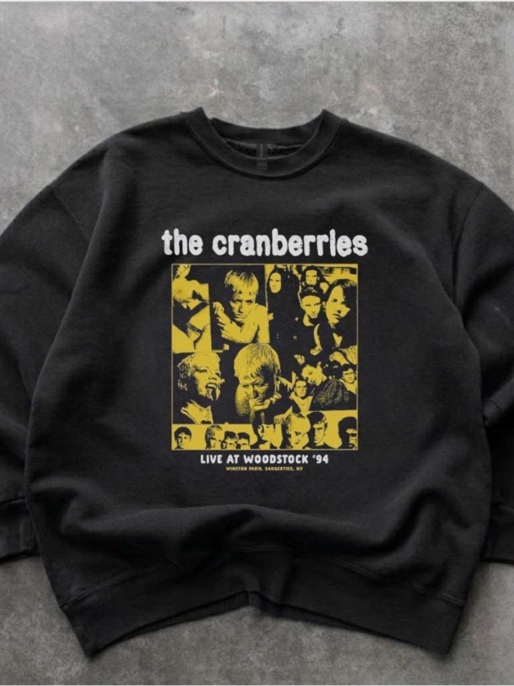 The Cranberries Black Graphic Crewneck Sweatshirt